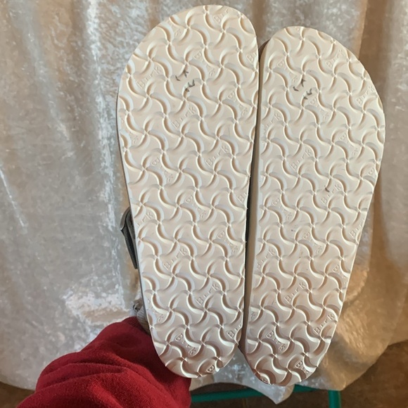 Birkenstock Papillio Gizeh Platform Sandal Green Nubuck Womens size 10 EU 41 - Picture 6 of 8